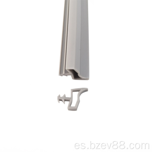 Venta caliente Aluminio Aleación Sello de goma Sello automático para la puerta del hotel Sellado de goma resistente al calor de la puerta de madera para puerta de madera